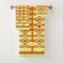 Ornamental birds on grid