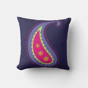 Ornamental Boho Floral Motif Cushion