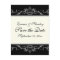 Ornamental border black white Save the Date