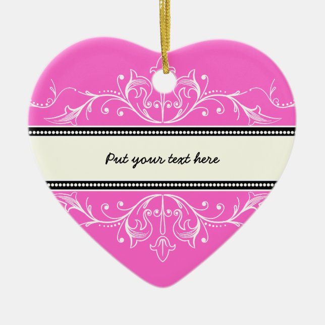 Ornamental border pink white ornament (Front)