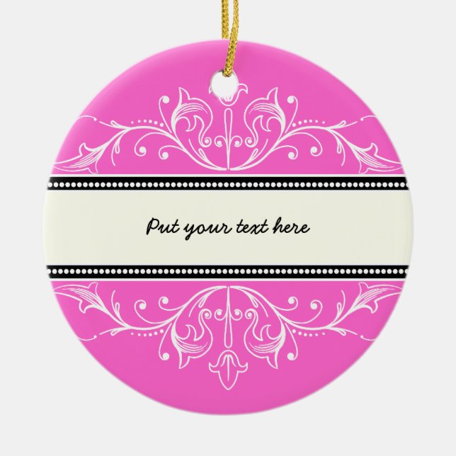 Ornamental border pink white ornament (Front)