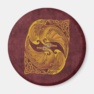 Ornamental Celtic Dragons Magnet