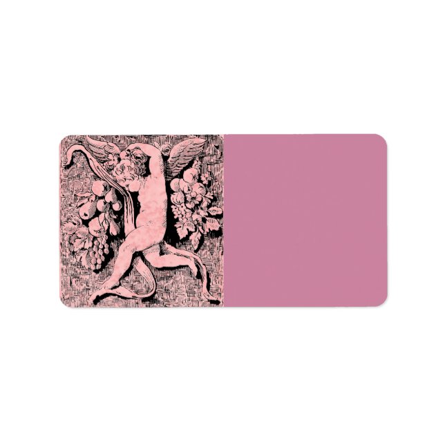 Ornamental Cherub Address Label (Front)