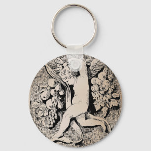 Ornamental Cherub Key Ring