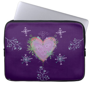 ornamental  christmas laptop sleeve