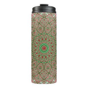 Ornamental Christmas Mandala 2 Thermal Tumbler