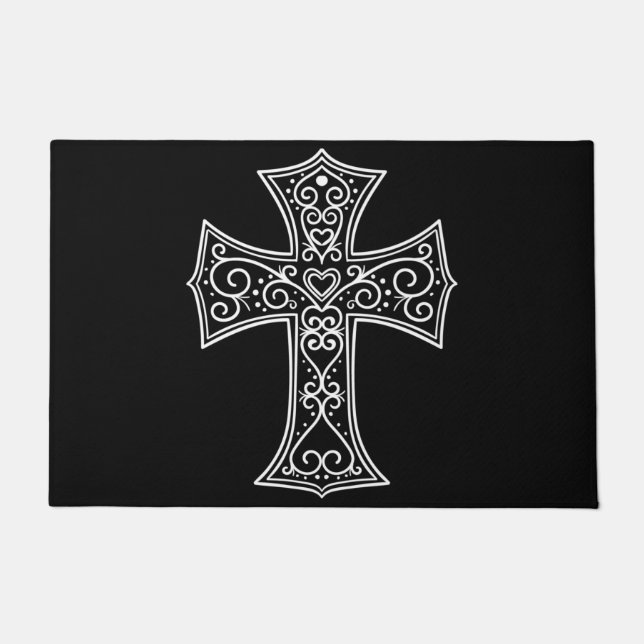 Ornamental cross doormat (Front)