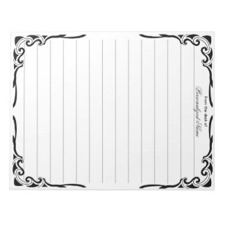 Ornamental Dance Lined Notepad