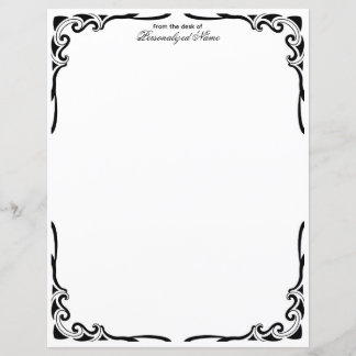 Ornamental Dance Unlined Paper Sheet