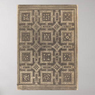 Ornamental Design for Coffered Ceilings Poster