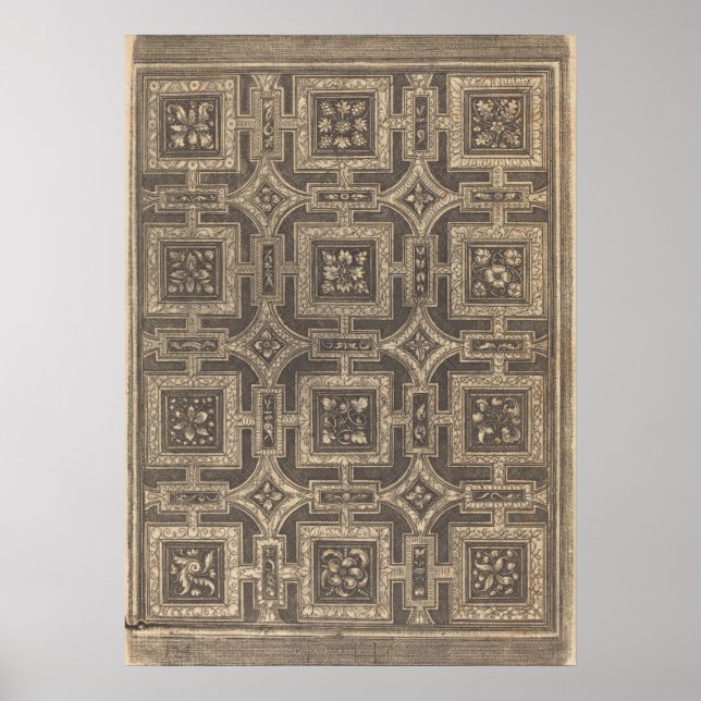 Ornamental Design for Coffered Ceilings Poster (Front)