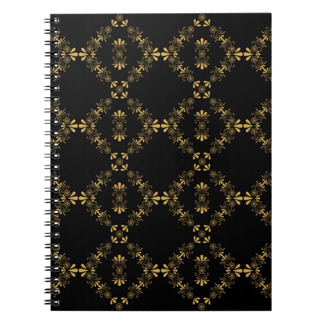 Ornamental Diamond Pattern Notebook (Front)