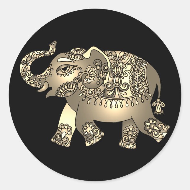 ornamental elephant stickers (Front)