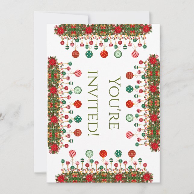 Ornamental Express-Flat Invitations (Front)