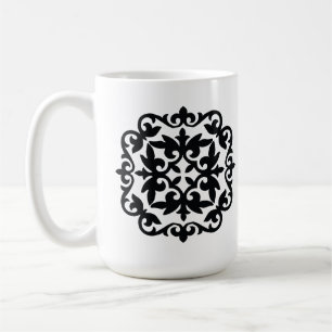 Ornamental Floral Design Coffee Mug