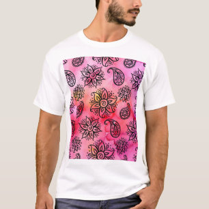 Ornamental Floral: Ethnic Seamless T-Shirt