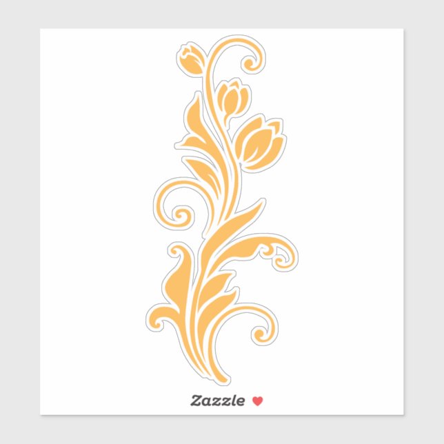 Ornamental Floral Flower Design  (Sheet)