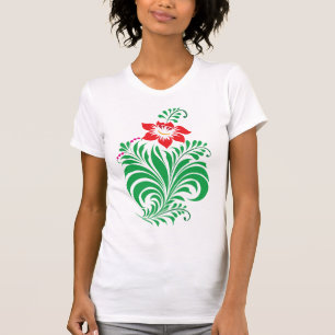 Ornamental Floral Flower Design – Elegant T-Shirt
