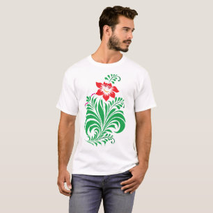 Ornamental Floral Flower Design – Elegant T-Shirt