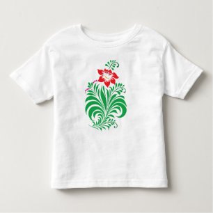 Ornamental Floral Flower Design – Elegant Toddler T-Shirt