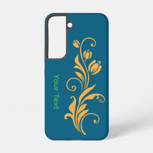 Ornamental Floral Flower Design Samsung Galaxy Case