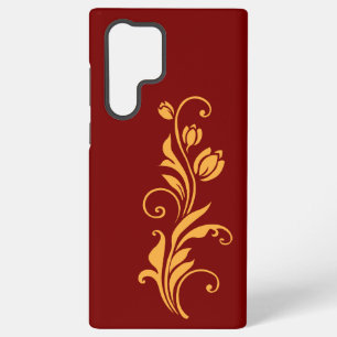 Ornamental Floral Flower Design Samsung Galaxy Case