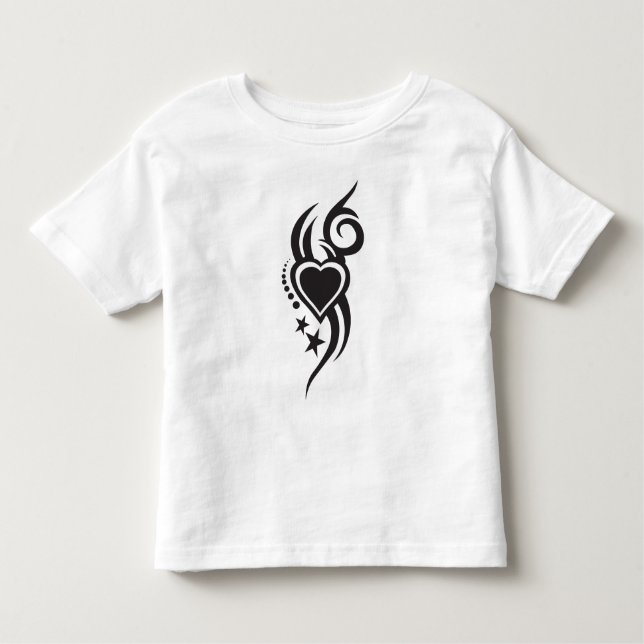 Ornamental Floral Heart Tattoo  Toddler T-Shirt (Front)