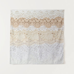 Ornamental Floral Lace: Elegant Collection Tapestry