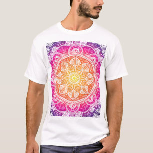 Ornamental floral mandala: colourful vintage. T-Shirt