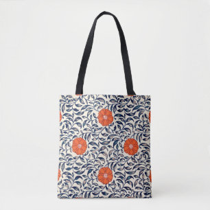 Ornamental Floral Pattern Tote Bag