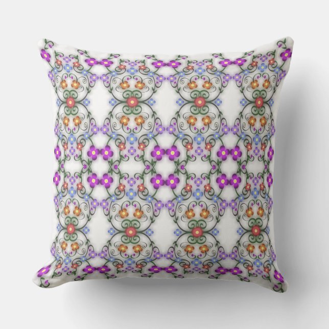 ornamental flowers outdoor pillow (Front)