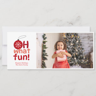 Ornamental Fun Flat Holiday Card