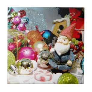Ornamental Gnome Ceramic Tile