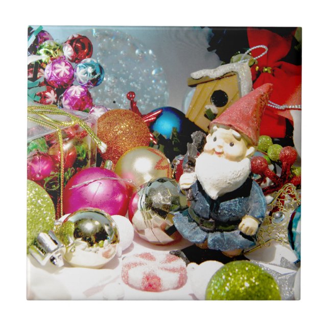 Ornamental Gnome Ceramic Tile (Front)