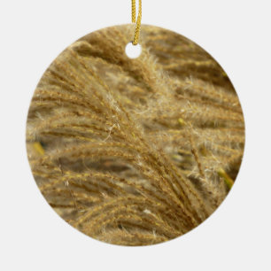Ornamental Grasses in Fall Ceramic Ornament