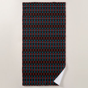 Ornamental India Stripe Beach Towel