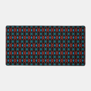 Ornamental India Stripes Desk Mat