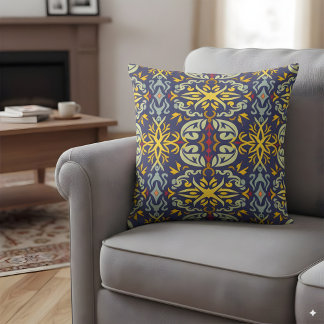 Ornamental inspired by William Morris Cushion