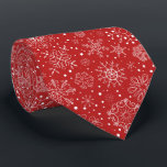 Ornamental Joy Tie<br><div class="desc">Show off your holiday spirit holiday spirit with this bright red Christmas themed tie.</div>