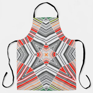 Ornamental Lined: Striped Seamless Background Apron
