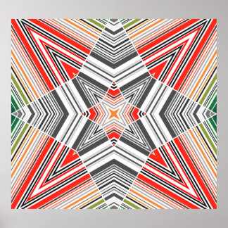 Ornamental Lined: Striped Seamless Background Poster