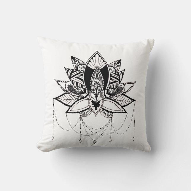 Ornamental Lotus Cushion (Front)