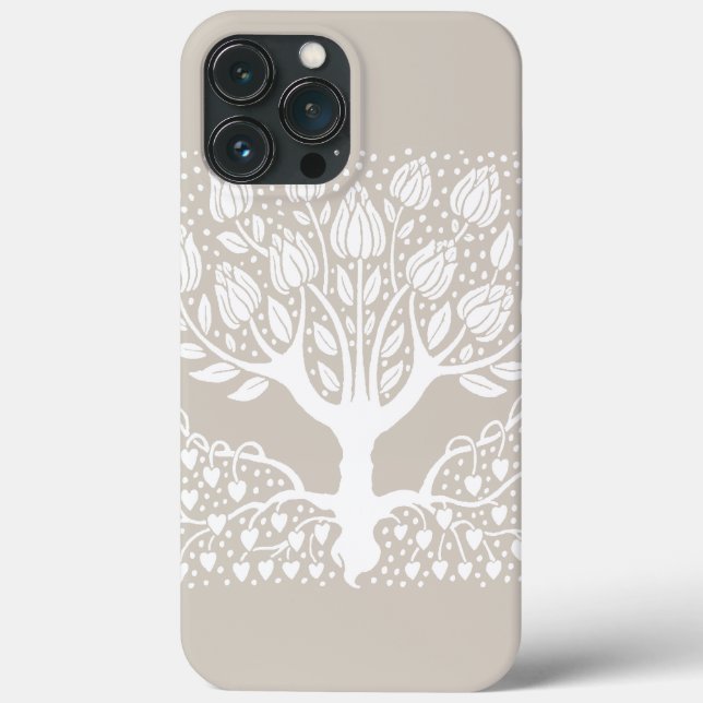 Ornamental Magnolia Tree by Aubrey Beardsley Case-Mate iPhone Case (Back)