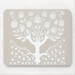 Ornamental Magnolia Tree by Aubrey Beardsley Mouse Pad