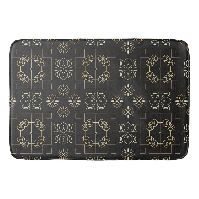Ornamental Medallion Geometric Bath Mat (Front)