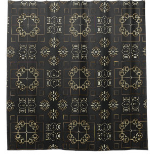 Ornamental Medallion Geometric Shower Curtain