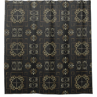 Ornamental Medallion Geometric Shower Curtain