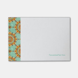 Ornamental pattern post-it notes