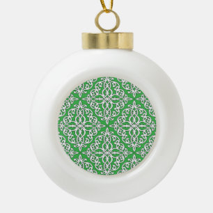 Ornamental pattern, seamless ethnic design. ceramic ball christmas ornament