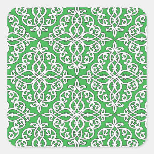 Ornamental pattern, seamless ethnic design. square sticker